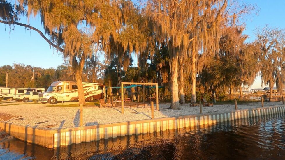 waterfront site st johns river port cove rv resort